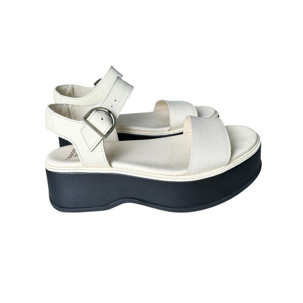Sorel Womens Dayspring Platform Sandal Honey White Sz 7.5 Coastal Modern Neutral - Picture 4 of 11
